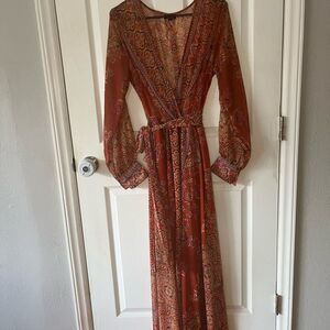 Spy Zone Exchange Boho Maxi Dress Size Large